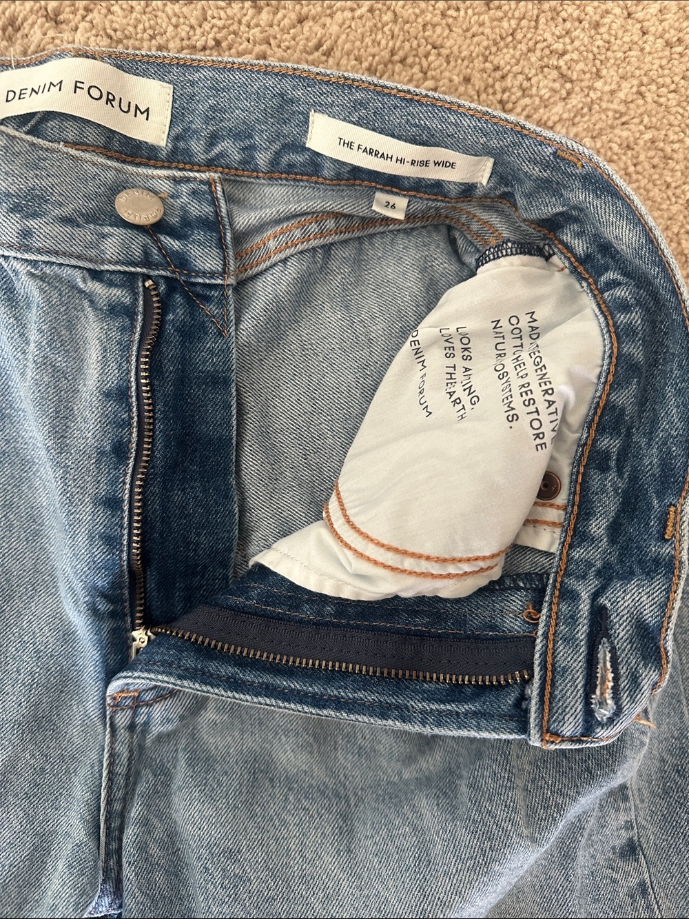 Denim Forum (Aritiza) Straight Leg Jeans - Picture 2 of 3